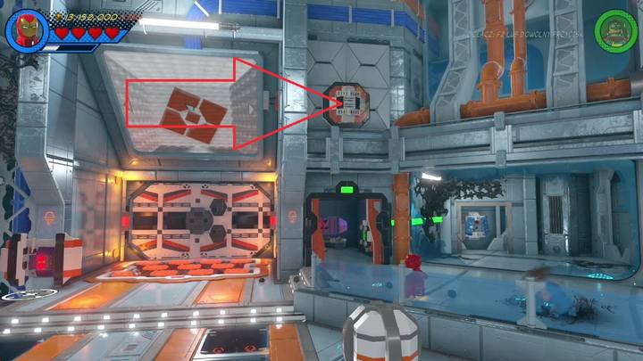 The fifth minikit is next to the fourth one - LEGO Marvel 2: Mission 11 - Symbiote surprise Secrets - LEGO Marvel 2: Mission secrets - LEGO Marvel Super Heroes 2 Game Guide