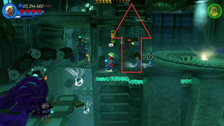 The second urn is in the second part of the location, above (check the picture) - LEGO Marvel 2: Mission 12 - Kree-Search and Development Secrets - LEGO Marvel 2: Mission secrets - LEGO Marvel Super Heroes 2 Game Guide