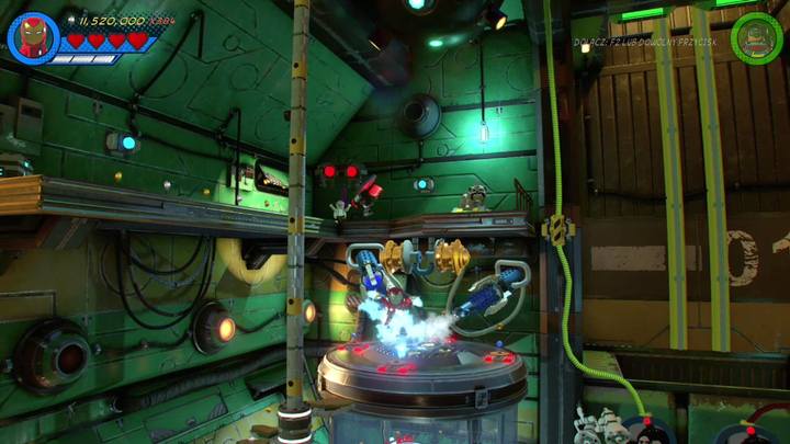 On the balcony, above the tank, there is a Stan Lee in Peril - LEGO Marvel 2: Mission 13 - Inhuman Nature Secrets - LEGO Marvel 2: Mission secrets - LEGO Marvel Super Heroes 2 Game Guide