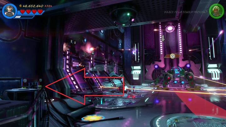 Now go to the place shown on the picture - LEGO Marvel 2: Mission 13 - Inhuman Nature Secrets - LEGO Marvel 2: Mission secrets - LEGO Marvel Super Heroes 2 Game Guide