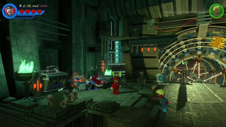 Walk to the left side and use Doctor Stranges powers to move the required items from the nearby container to the machine - LEGO Marvel 2: Mission 14 - Halo, is it Kree Youre Looking For Secrets - LEGO Marvel 2: Mission secrets - LEGO Marvel Super Heroes 2 Game Guide