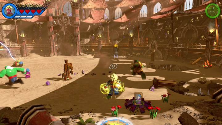 Here you can collect two minikits one after another - LEGO Marvel 2: Mission 15 - Red King Revelation Secrets - LEGO Marvel 2: Mission secrets - LEGO Marvel Super Heroes 2 Game Guide