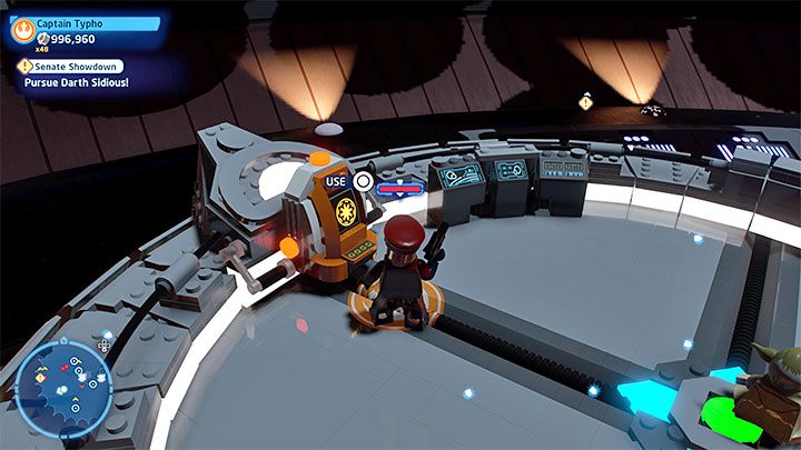 After losing his second health bar Sidious will flee to a different, distant platform - LEGO Skywalker Saga: Darth Sidious (Emperor Palpatine) - boss, how to beat? - LEGO Skywalker Saga: Bosses - LEGO Skywalker Saga Guide