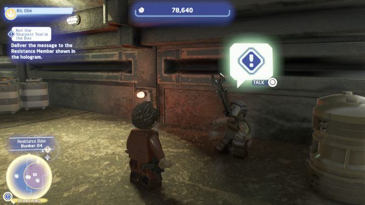 Follow the marker to bunker no - LEGO Skywalker Saga: Not the Sharpest Tool in the Box - walkthrough - LEGO Skywalker Saga: DQar resistance base - LEGO Skywalker Saga Guide