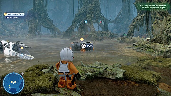 After an emergency landing on the Dragonsnake Bog, you will receive a task to build a camp - LEGO Skywalker Saga: Hibernation Station - walkthrough - LEGO Skywalker Saga: Episode 5 - The Empire Strikes Back - LEGO Skywalker Saga Guide