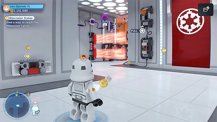 During the search for the officer, you will come across an energy barrier - LEGO Skywalker Saga: Hibernation Station - walkthrough - LEGO Skywalker Saga: Episode 5 - The Empire Strikes Back - LEGO Skywalker Saga Guide