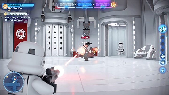 The officer you are looking for will be standing at the end of one of the eastern corridors - LEGO Skywalker Saga: Hibernation Station - walkthrough - LEGO Skywalker Saga: Episode 5 - The Empire Strikes Back - LEGO Skywalker Saga Guide