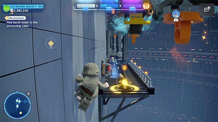 After the window is destroyed, keep pressing the button shown on the screen to not get sucked in by the air - LEGO Skywalker Saga: Revelations! - walkthrough - LEGO Skywalker Saga: Episode 5 - The Empire Strikes Back - LEGO Skywalker Saga Guide
