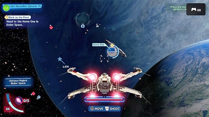Home One is your next destination - LEGO Skywalker Saga: Endor the Line - walkthrough - LEGO Skywalker Saga: Episode 6 - Return of the Jedi - LEGO Skywalker Saga Guide
