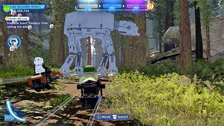 This level features 3 challenges - LEGO Skywalker Saga: Endor the Line - walkthrough - LEGO Skywalker Saga: Episode 6 - Return of the Jedi - LEGO Skywalker Saga Guide