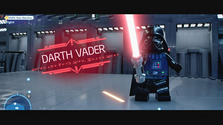 Palpatine merely watches the confrontation, not interfering - LEGO Skywalker Saga: Darth Vader & Emperor Palpatine - boss, how to beat? - LEGO Skywalker Saga: Bosses - LEGO Skywalker Saga Guide