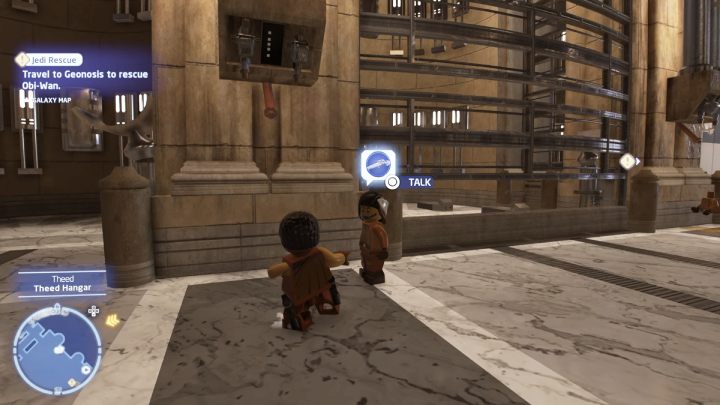 You can start the trial in a hanger in southern Theed - LEGO Skywalker Saga: Naboo - trials, walkthrough - LEGO Skywalker Saga: Trials - LEGO Skywalker Saga Guide