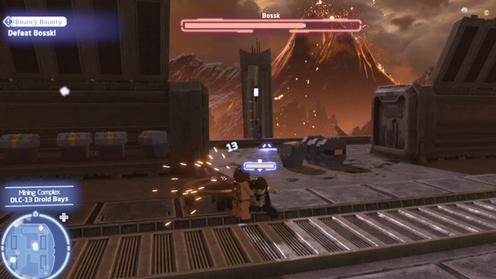 Go to the search area and talk to a Mustafarian who will tell you where Bossk is - LEGO Skywalker Saga: Bouncy Bounty - walkthrough - LEGO Skywalker Saga: Jakku - Niima Settlement - LEGO Skywalker Saga Guide