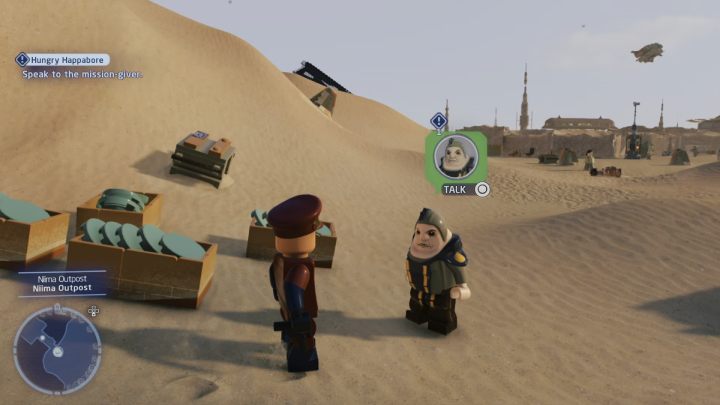 1 - LEGO Skywalker Saga: Hungry Happabore - walkthrough - LEGO Skywalker Saga: Jakku - Niima Settlement - LEGO Skywalker Saga Guide