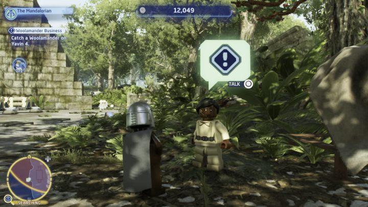 Go to the search area in the north-west part of the forest and talk to the woman standing by the tree - LEGO Skywalker Saga: Woolamander Business - walkthrough - LEGO Skywalker Saga: Kamino - the city of Tipoca - LEGO Skywalker Saga Guide