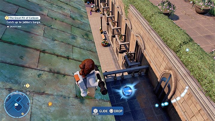 We suggest repeating the climb from the description of the Silver-topped Tower secret - LEGO Skywalker Saga: Theed - list of all puzzles - LEGO Skywalker Saga: Naboo - LEGO Skywalker Saga Guide