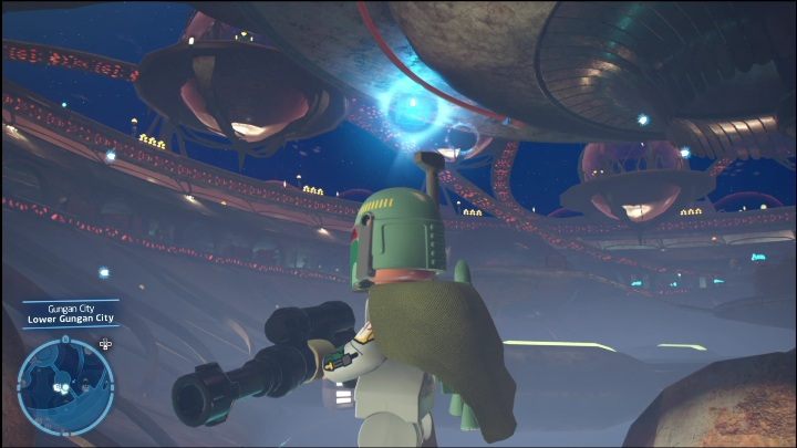 The Kyber brick has been hidden under one of the platforms - LEGO Skywalker Saga: Lake Paonga - list of all puzzles - LEGO Skywalker Saga: Naboo - LEGO Skywalker Saga Guide