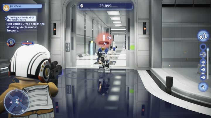 Your objective is to follow Barriss Offee and defeat the enemy soldiers attacking the city - LEGO Skywalker Saga: Teenage Mutant Ninja Woolamanders - walkthrough - LEGO Skywalker Saga: Kamino - the city of Tipoca - LEGO Skywalker Saga Guide