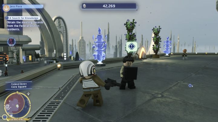 Visit all search areas and collect the meeting notes from the neighborhood's residents - LEGO Skywalker Saga: A Search for Knowledge - walkthrough - LEGO Skywalker Saga: Naboo - Theed - LEGO Skywalker Saga Guide