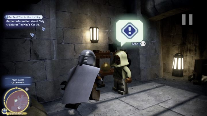 Talk to all characters in the castle marked in the search area and fly to Mustafar to the mining complex - LEGO Skywalker Saga: Eel Feel That in the Morning - walkthrough - LEGO Skywalker Saga: Takodana - Maz Castle - LEGO Skywalker Saga Guide