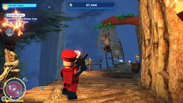 The 2nd person is trapped on the highest level of the village - LEGO Skywalker Saga: Rebel Net Work - walkthrough - LEGO Skywalker Saga: Challenges - LEGO Skywalker Saga Guide