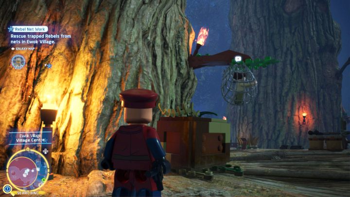 The 3rd person is trapped in the center of the village - LEGO Skywalker Saga: Rebel Net Work - walkthrough - LEGO Skywalker Saga: Challenges - LEGO Skywalker Saga Guide