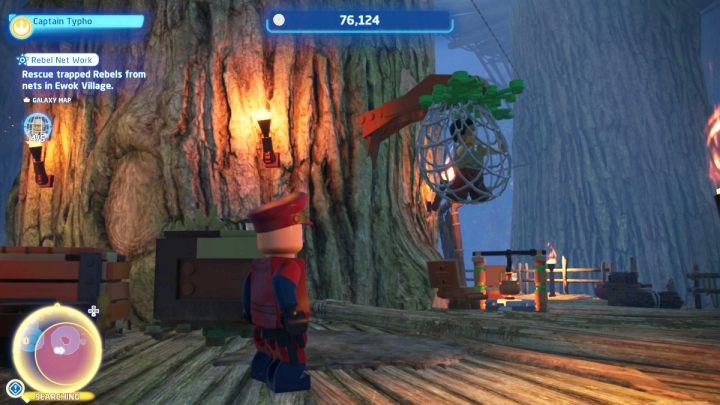 The 5th person is trapped on the highest level of the village - LEGO Skywalker Saga: Rebel Net Work - walkthrough - LEGO Skywalker Saga: Challenges - LEGO Skywalker Saga Guide