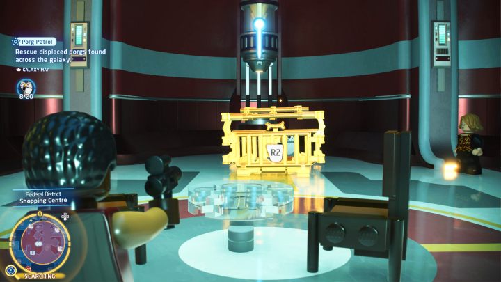 The porg is in a golden chest, in the last room on the right - LEGO Skywalker Saga: Porg Patrol - walkthrough - LEGO Skywalker Saga: Challenges - LEGO Skywalker Saga Guide