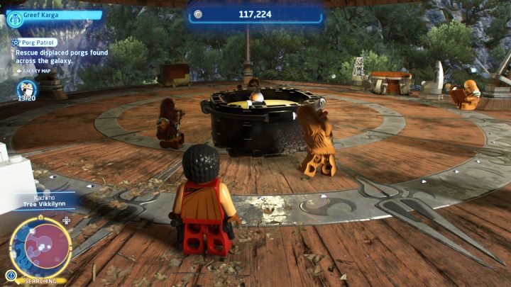 The porg is in a huge pot of soup near the hungry wookies - LEGO Skywalker Saga: Porg Patrol - walkthrough - LEGO Skywalker Saga: Challenges - LEGO Skywalker Saga Guide