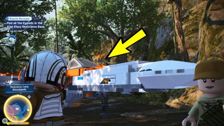 There's an orange chameleon on one of the ships - LEGO Skywalker Saga: Reptile Revealer - walkthrough - LEGO Skywalker Saga: Challenges - LEGO Skywalker Saga Guide