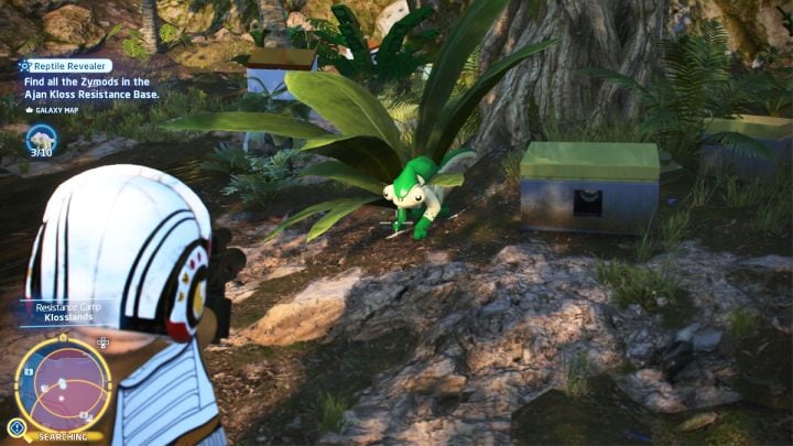 There's a green chameleon hiding by the tree - LEGO Skywalker Saga: Reptile Revealer - walkthrough - LEGO Skywalker Saga: Challenges - LEGO Skywalker Saga Guide