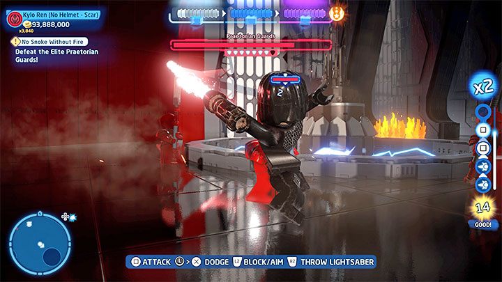 This is not a fight with a single boss, but a large battle with the Praetorian Guards that can be treated as bosses - LEGO Skywalker Saga: Praetorian Guards - boss, how to defeat? - LEGO Skywalker Saga: Bosses - LEGO Skywalker Saga Guide