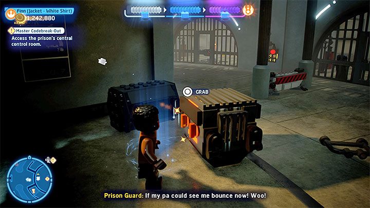 The second method is purposefully raising an alarm - LEGO Skywalker Saga: Master Codebreak-Out - walkthrough - LEGO Skywalker Saga: Episode 8 - The Last Jedi - LEGO Skywalker Saga Guide