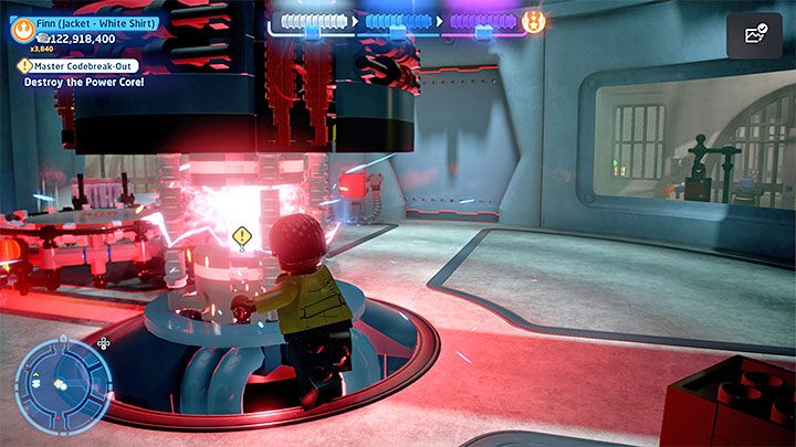 Regardless of the chosen method, you'll have to fight the guards from the central room - LEGO Skywalker Saga: Master Codebreak-Out - walkthrough - LEGO Skywalker Saga: Episode 8 - The Last Jedi - LEGO Skywalker Saga Guide