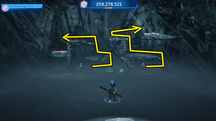 The fourth puzzle requires you to control two reflection - LEGO Skywalker Saga: No Snoke Without Fire - walkthrough - LEGO Skywalker Saga: Episode 8 - The Last Jedi - LEGO Skywalker Saga Guide