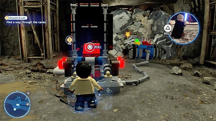 The path on the right will lead you to a collapsed tunnel - LEGO Skywalker Saga: Ground A-salt - walkthrough - LEGO Skywalker Saga: Episode 8 - The Last Jedi - LEGO Skywalker Saga Guide
