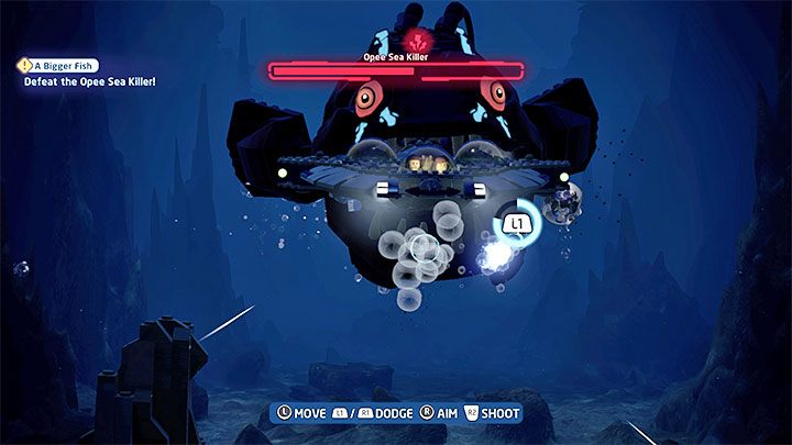 During the fight you must dodge either to the left or to the right - LEGO Skywalker Saga: Opee Sea Killer and Colo Claw Fish - bosses, how to beat? - LEGO Skywalker Saga: Bosses - LEGO Skywalker Saga Guide