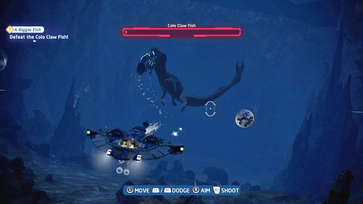 The second fight will also end ahead of time - after a larger underwater beast appears in the distance - LEGO Skywalker Saga: Opee Sea Killer and Colo Claw Fish - bosses, how to beat? - LEGO Skywalker Saga: Bosses - LEGO Skywalker Saga Guide