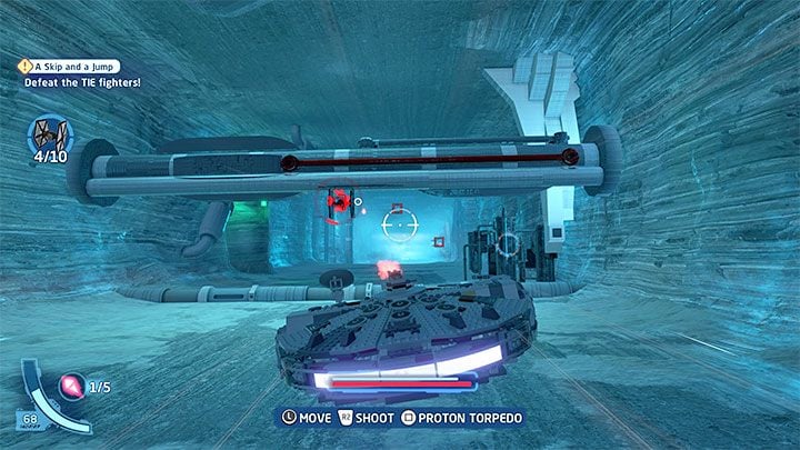 After starting Episode 9 and watching the introductory cut-scenes, you will immediately begin this mission where you follow a fixed route - LEGO Skywalker Saga: A Skip and A Jump - walkthrough - LEGO Skywalker Saga: Episode 9 - The Rise of Skywalker - LEGO Skywalker Saga Guide