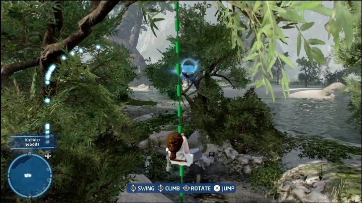 This secret can be found in the swamps, right next to the shore - LEGO Skywalker Saga: Kachirho - list of puzzles - LEGO Skywalker Saga: Kashyyyk - LEGO Skywalker Saga Guide