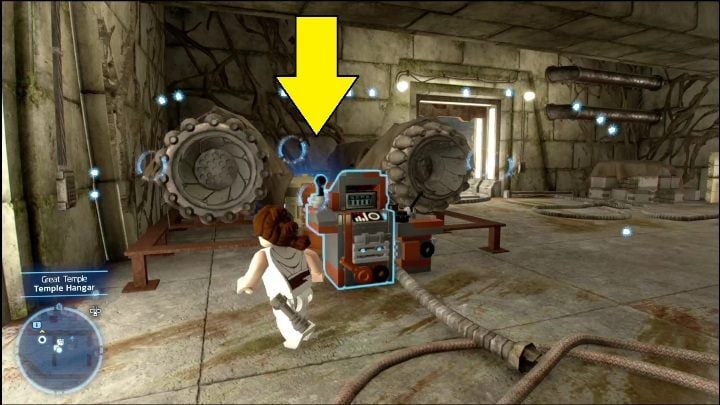 This collectible can be found between two ship parts - LEGO Skywalker Saga: Great Temple - list of all puzzles - LEGO Skywalker Saga: The space of Yavin 4 - LEGO Skywalker Saga Guide