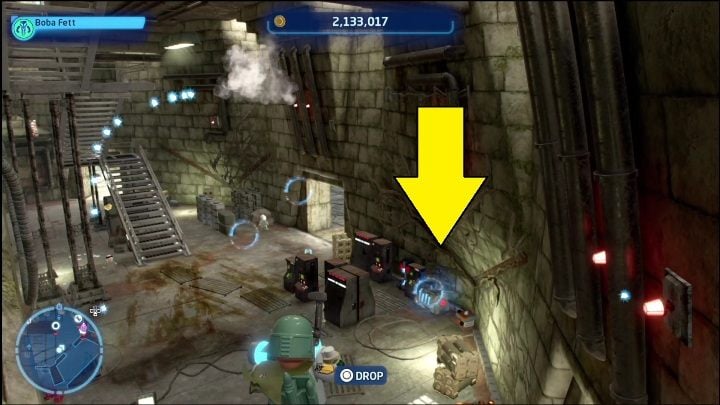 You need a battery to get this brick - LEGO Skywalker Saga: Great Temple - list of all puzzles - LEGO Skywalker Saga: The space of Yavin 4 - LEGO Skywalker Saga Guide