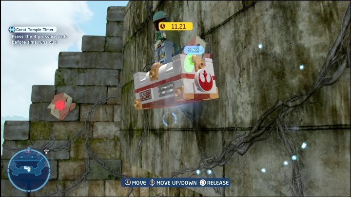 This brick is locked in a chest on the ruins - LEGO Skywalker Saga: Great Temple - list of all puzzles - LEGO Skywalker Saga: The space of Yavin 4 - LEGO Skywalker Saga Guide