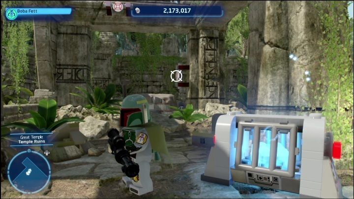 Reaching this collectible requires you to shoot four targets in 5 seconds - LEGO Skywalker Saga: Great Temple - list of all puzzles - LEGO Skywalker Saga: The space of Yavin 4 - LEGO Skywalker Saga Guide