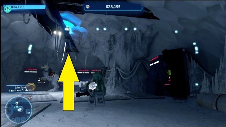 This brick is on a pipe in one of the rooms near the center of the area - LEGO Skywalker Saga: Echo Base - list of all puzzles - LEGO Skywalker Saga: Hoth - LEGO Skywalker Saga Guide