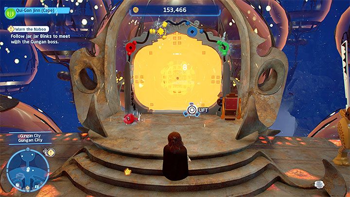 The city is the first major location visited during this episode, but you don't need to explore it during Story Mode - LEGO Skywalker Saga: A Bigger Fish - walkthrough - LEGO Skywalker Saga: Episode 1 - The Phantom Menace - LEGO Skywalker Saga Guide