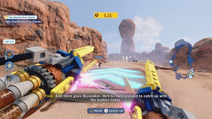 You have win a race consisting of 3 laps - LEGO Skywalker Saga: The Boonta Eve Classic - walkthrough - LEGO Skywalker Saga: Episode 1 - The Phantom Menace - LEGO Skywalker Saga Guide