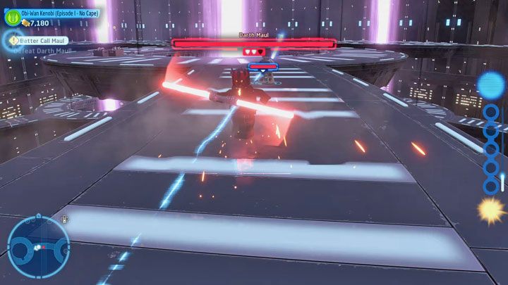 You have to reach the first elevator - the same one that Darth Maul used earlier - LEGO Skywalker Saga: Better Call Maul - walkthrough - LEGO Skywalker Saga: Episode 1 - The Phantom Menace - LEGO Skywalker Saga Guide