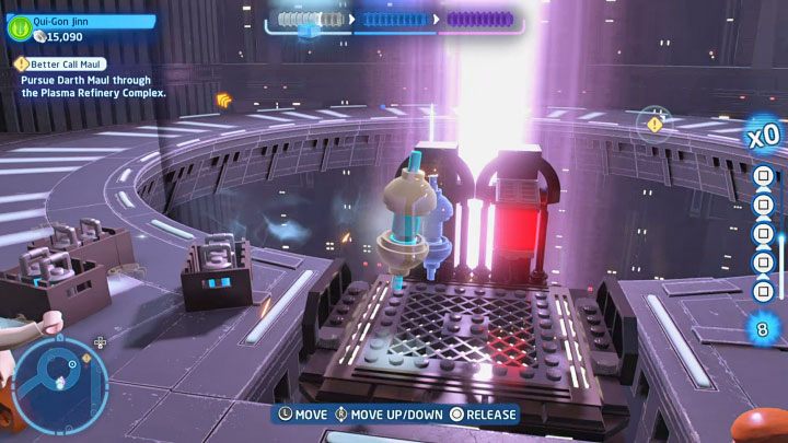 While exploring the side area, you will come across new droids and a damaged elevator , which fortunately can be easily repaired - use the Force on the component that has fallen off the elevator and place it in the appropriate slot - LEGO Skywalker Saga: Better Call Maul - walkthrough - LEGO Skywalker Saga: Episode 1 - The Phantom Menace - LEGO Skywalker Saga Guide