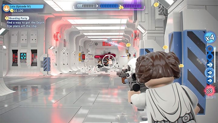 In the case of Episode 4, you will immediately start its first level - LEGO Skywalker Saga: Boarding Party - walkthrough - LEGO Skywalker Saga: Episode 4 - A New Hope - LEGO Skywalker Saga Guide